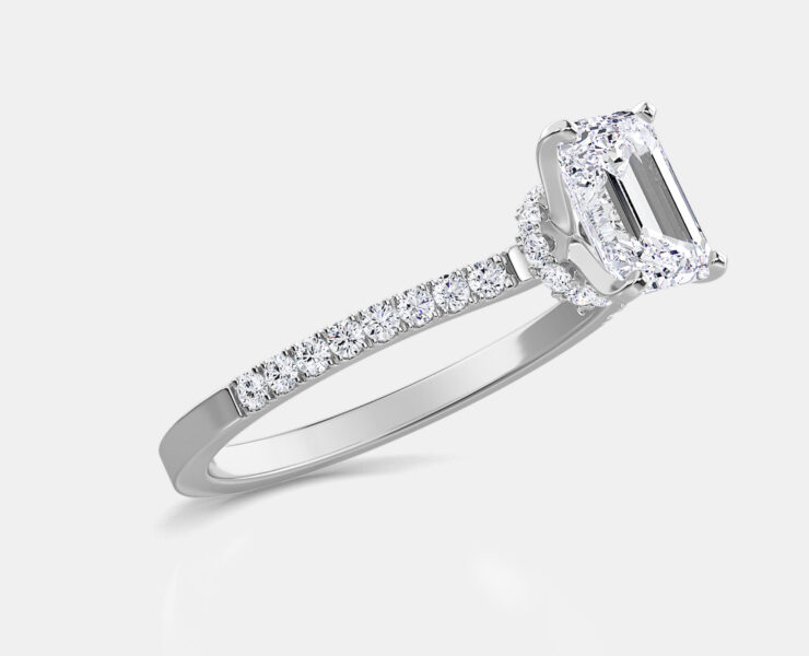 lab-grown emerald engagement rings