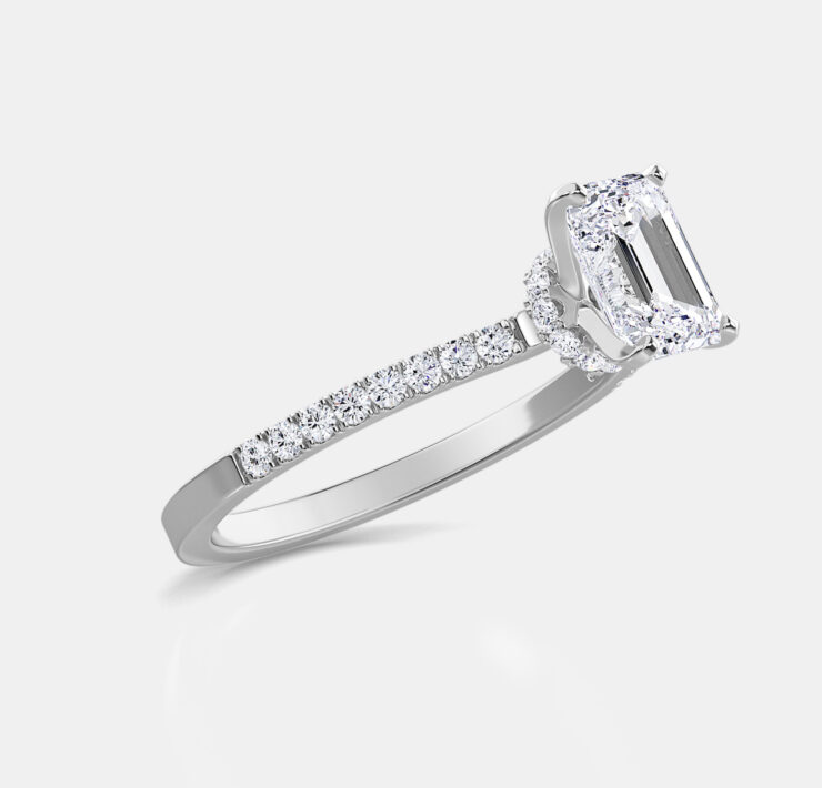 lab-grown emerald engagement rings