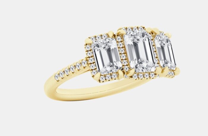 lab grown emerald engagement rings