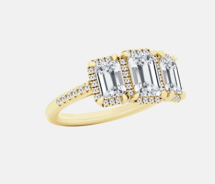 lab grown emerald engagement rings